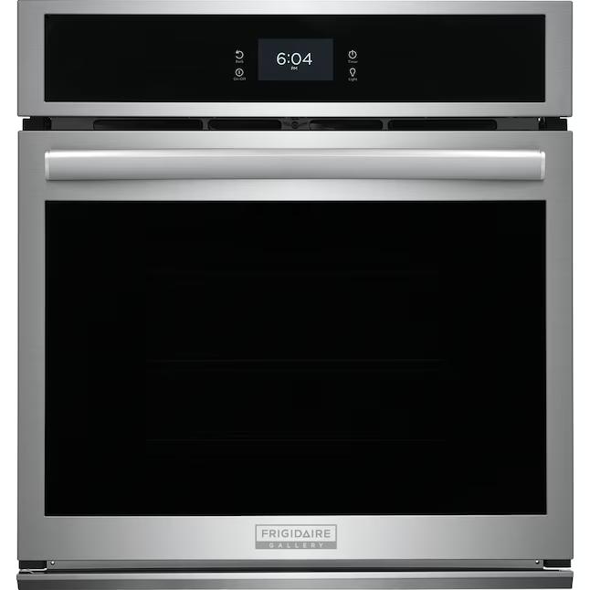 Frigidaire Gallery 27-in Single Electric Wall Oven with Air Fry True Convection and Self-cleaning (Fingerprint Resistant Stainless Steel) - CLEARANCED