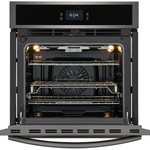 Frigidaire Gallery 27-in Single Electric Wall Oven with Air Fry True Convection and Self + Steam Cleaning (Fingerprint Resistant Black Stainless Steel), GCWS2767AD *HD2505, Retail: $2,699.00, FINAL PRICE: $999.99 + TAX