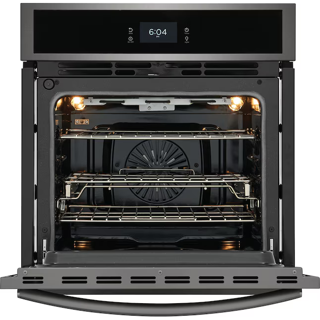 Frigidaire Gallery 27-in Single Electric Wall Oven with Air Fry True Convection and Self + Steam Cleaning (Fingerprint Resistant Black Stainless Steel), GCWS2767AD *HD2505, Retail: $2,699.00, FINAL PRICE: $999.99 + TAX