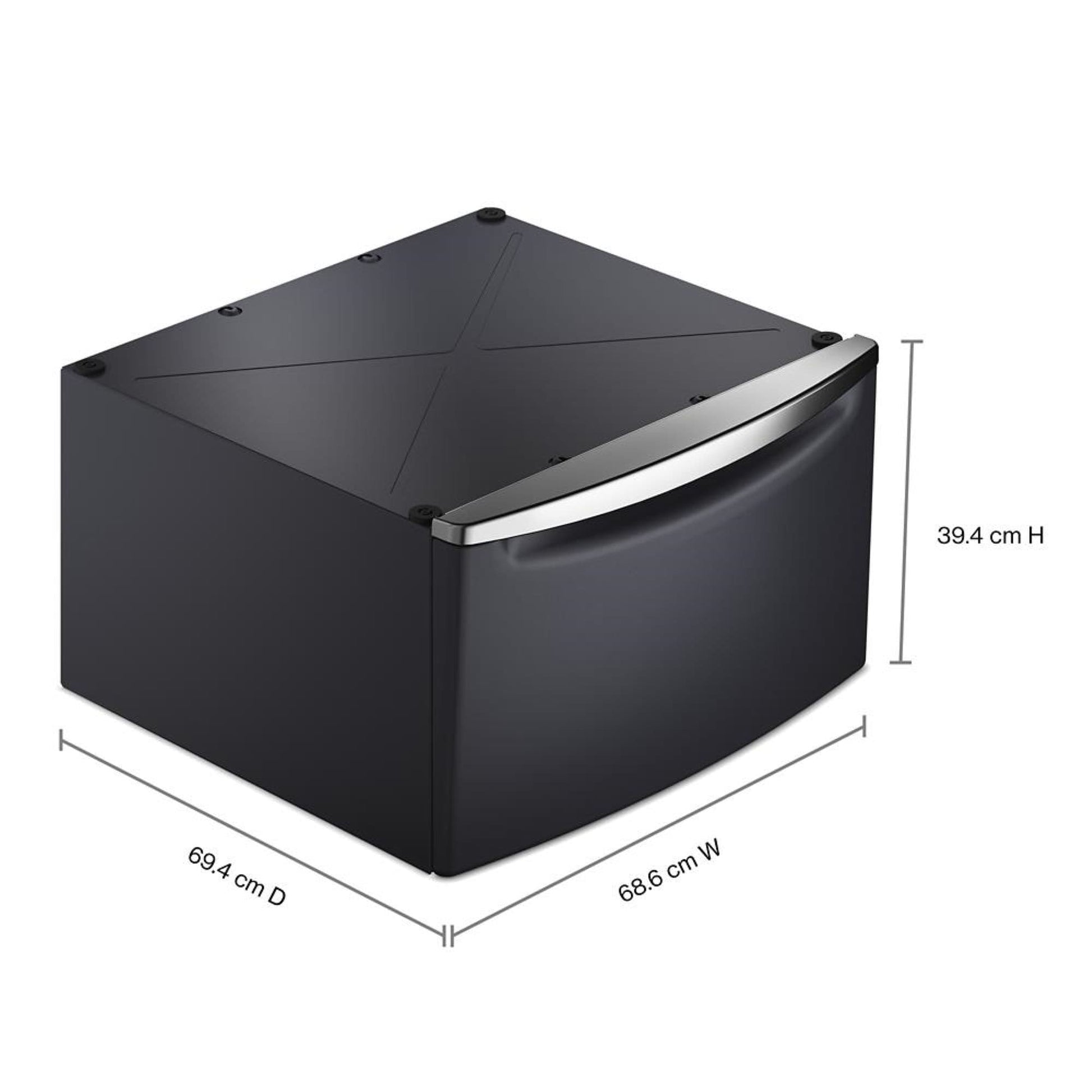 Maytag Universal Laundry Pedestal ( Midnight Steel ) with Storage Drawer