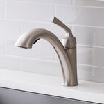 Alpine Reserve Mullen Spot Free Stainless Steel Single Handle Deck-mount Pull-out Kitchen Faucet with Sprayer (Includes Deck Plate) (Includes Soap Dispenser), 67222W-123402, MSRP: $99.00, FINAL PRICE: $59.99