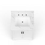 Alpine Reserve Pittman 24-in White Undermount Single Sink Bathroom Vanity with White Calacatta Veined Engineered Stone Top, LWS24TSVW, MSRP: $899.00, FINAL PRICE: $399.99