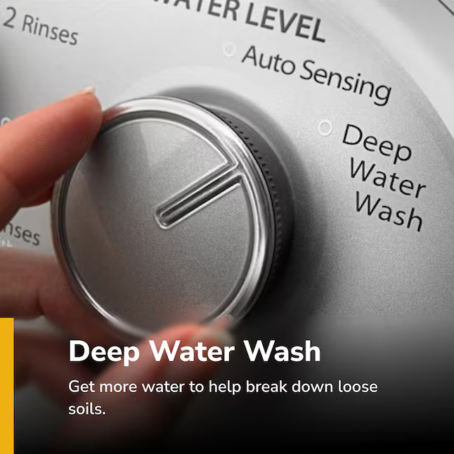 Whirlpool Deep Water Wash 3.5 cu ft High Efficiency Agitator Small Top-Load Washer (White), WTW4816FW/3 *JR2509, Retail: $699.00, FINAL PRICE: $399.99 + TAX