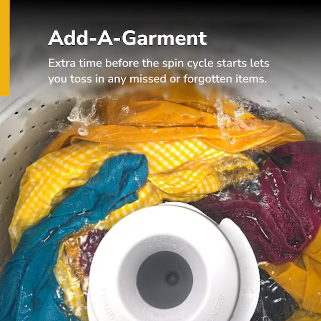 Whirlpool Deep Water Wash 3.5 cu ft High Efficiency Agitator Small Top-Load Washer (White), WTW4816FW/3 *JR2509, Retail: $699.00, FINAL PRICE: $399.99 + TAX