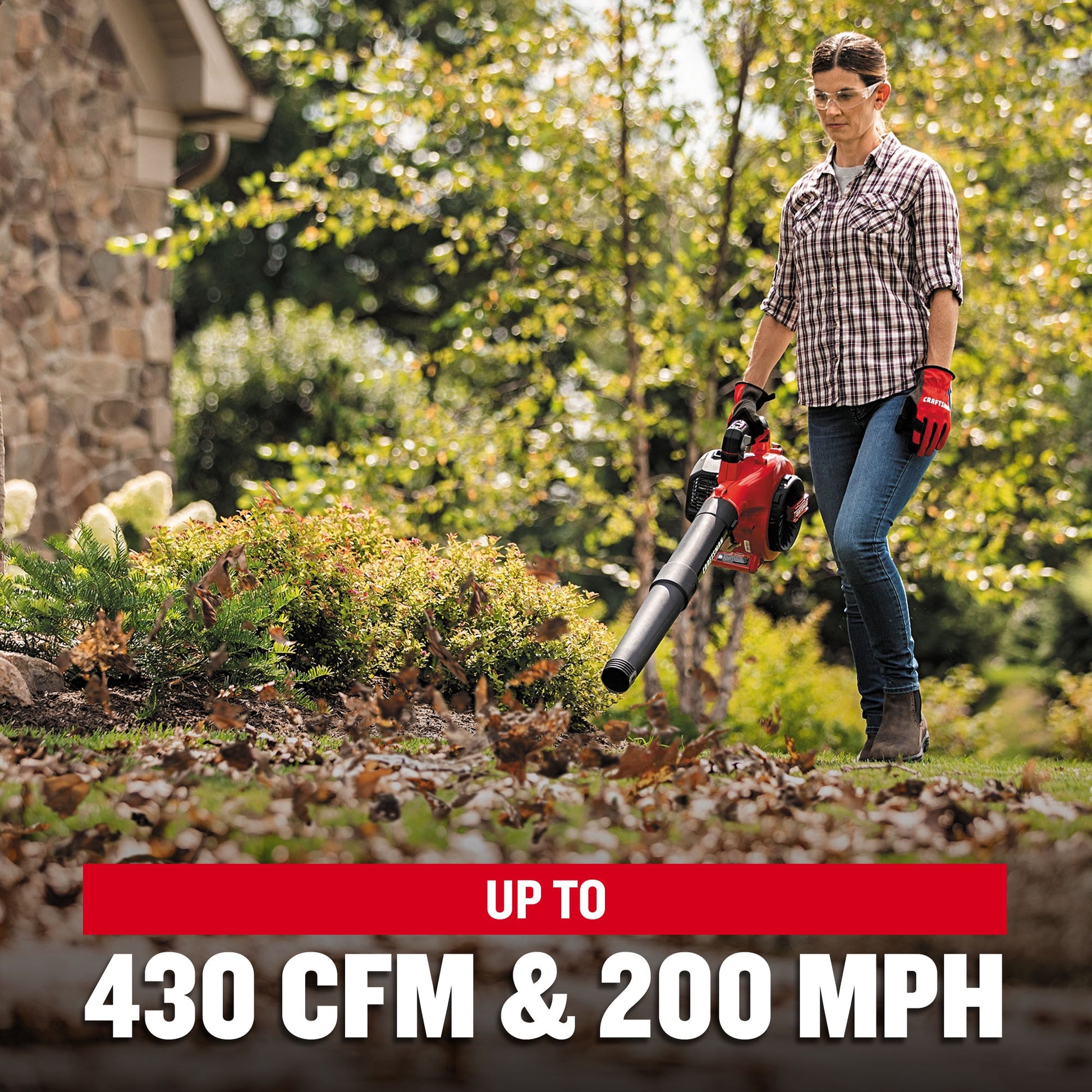 CRAFTSMAN B2200 25-cc 2-cycle 430-CFM 200-MPH Gas Handheld Leaf Blower