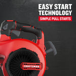CRAFTSMAN B2200 25-cc 2-cycle 430-CFM 200-MPH Gas Handheld Leaf Blower