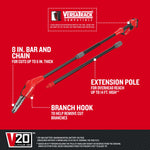 CRAFTSMAN V20 20-volt max 8.0-in 4 Ah Battery Pole Saw Battery Included , Charger Included