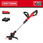 CRAFTSMAN V20 20-volt max 13.0-in Straight Shaft Battery String Trimmer Edger Conversion Capable 2 Ah (Battery Included) (Charger Included) [FBM-153]