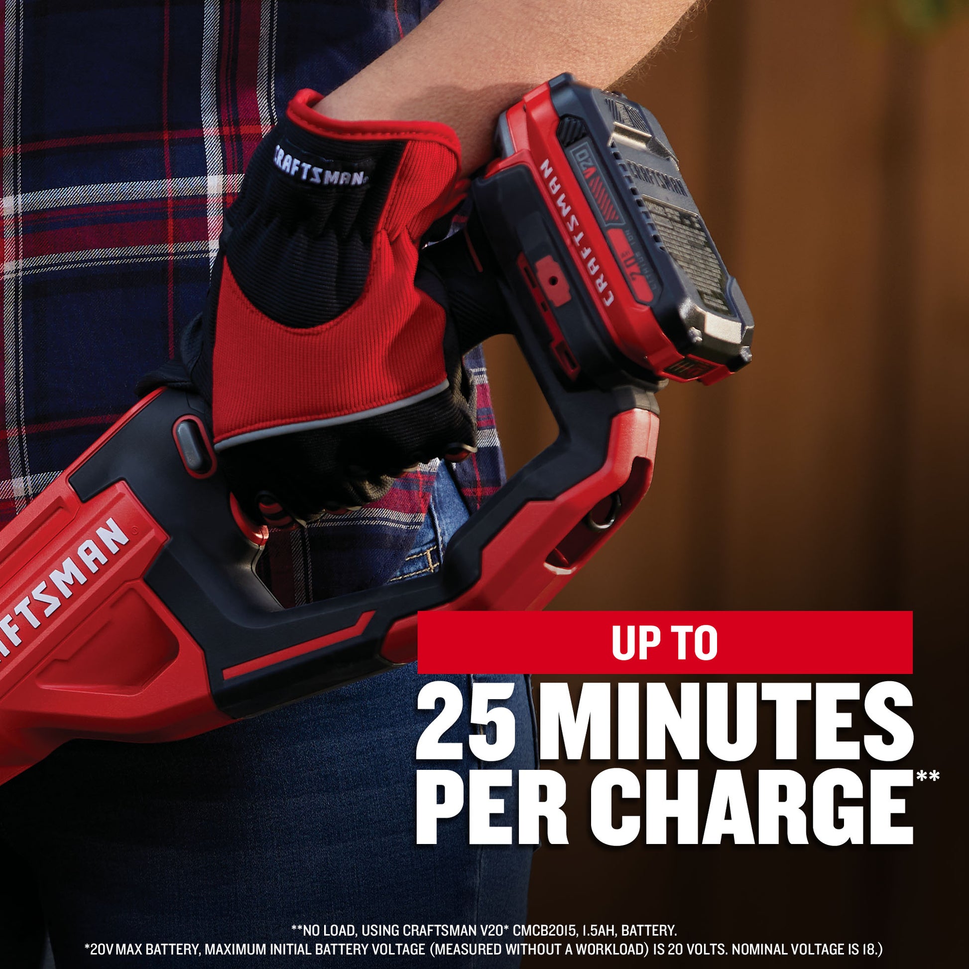 CRAFTSMAN V20 20-volt max 13.0-in Straight Shaft Battery String Trimmer Edger Conversion Capable 2 Ah (Battery Included) (Charger Included) [FBM-153]