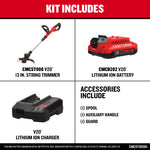CRAFTSMAN V20 20-volt max 13.0-in Straight Shaft Battery String Trimmer Edger Conversion Capable 2 Ah (Battery Included) (Charger Included) [FBM-153]