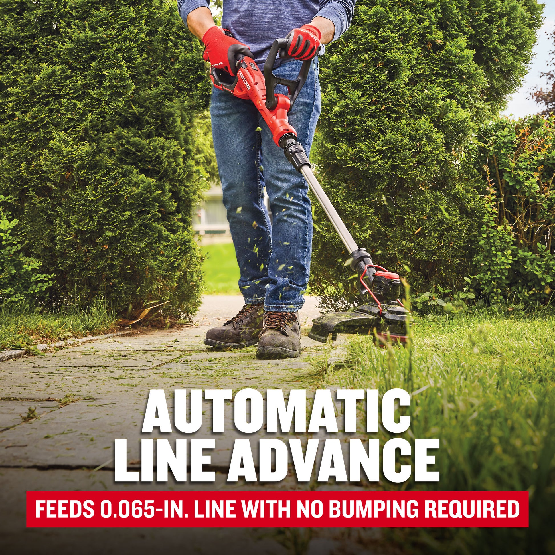 CRAFTSMAN V20 20-volt max 13.0-in Straight Shaft Battery String Trimmer Edger Conversion Capable 2 Ah (Battery Included) (Charger Included) [FBM-153]