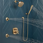 Delta Universal Showering H2Okinetic Single-Setting Hand Shower in Lumicoat Champagne Bronze, 59421-CZ-PR-PK, MRSP: $264.15, FINAL PRICE: $ + TAX