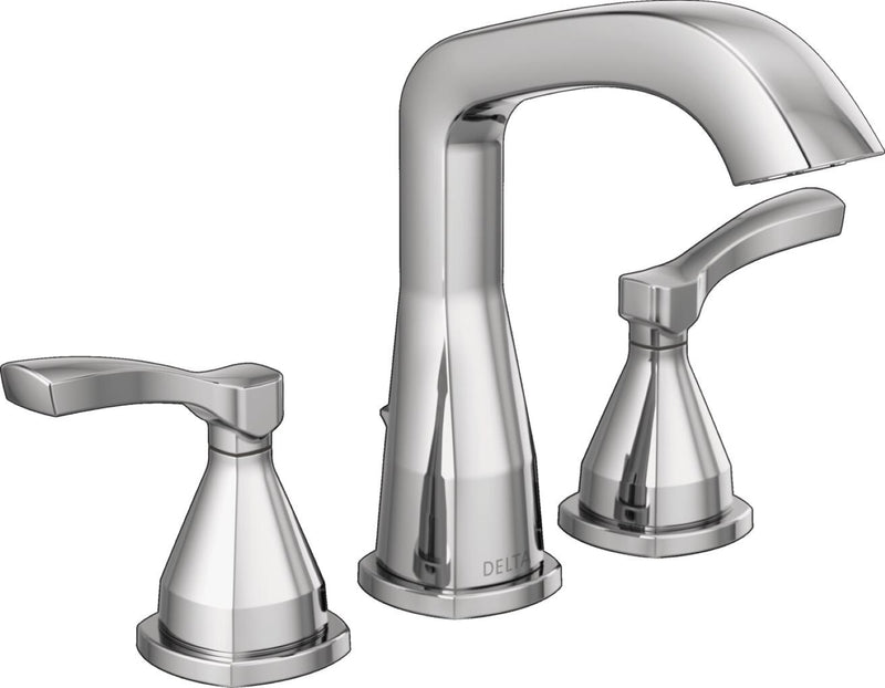 Delta Stryke Two Handle Widespread Bathroom Faucet in Lumicoat Chrome, 35776-PR-MPU-DST, MRSP: $459, FINAL PRICE: $ + TAX