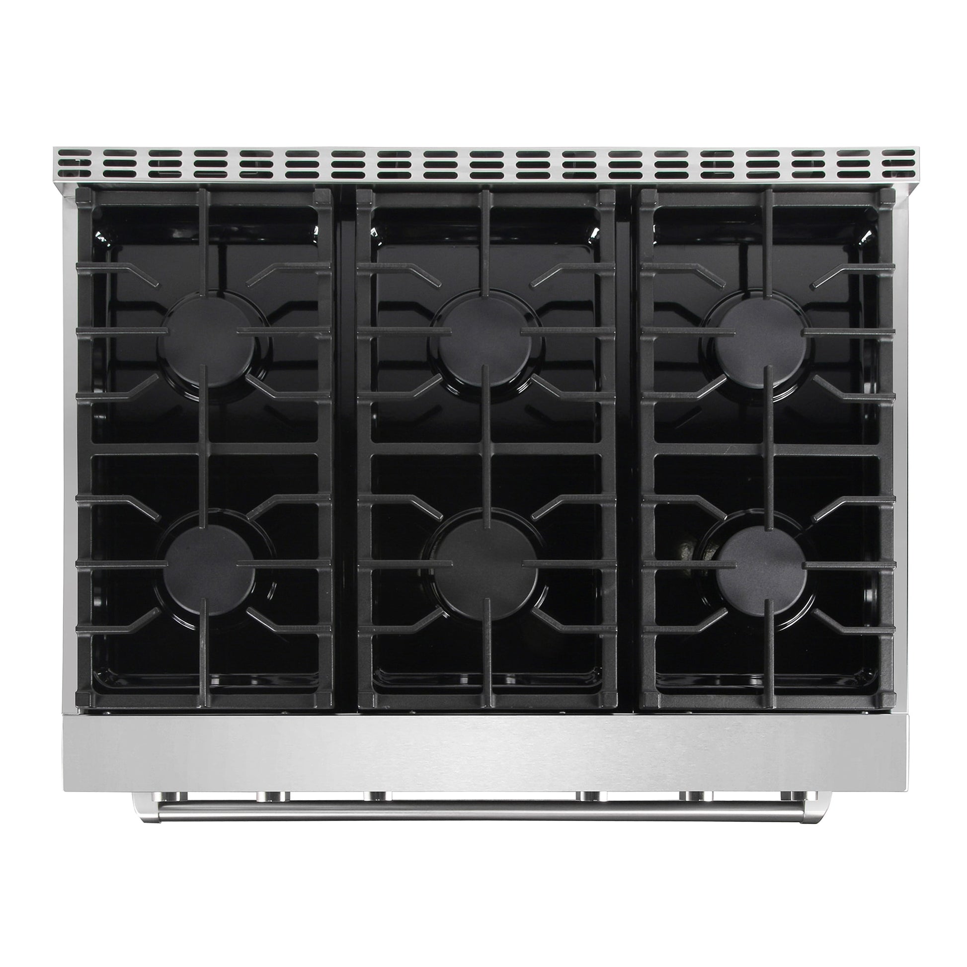Cosmo COS-GRC366KB 36-in 6 burners 6.1-cu ft Convection Oven Slide-In Natural Gas Range ( Stainless Steel )