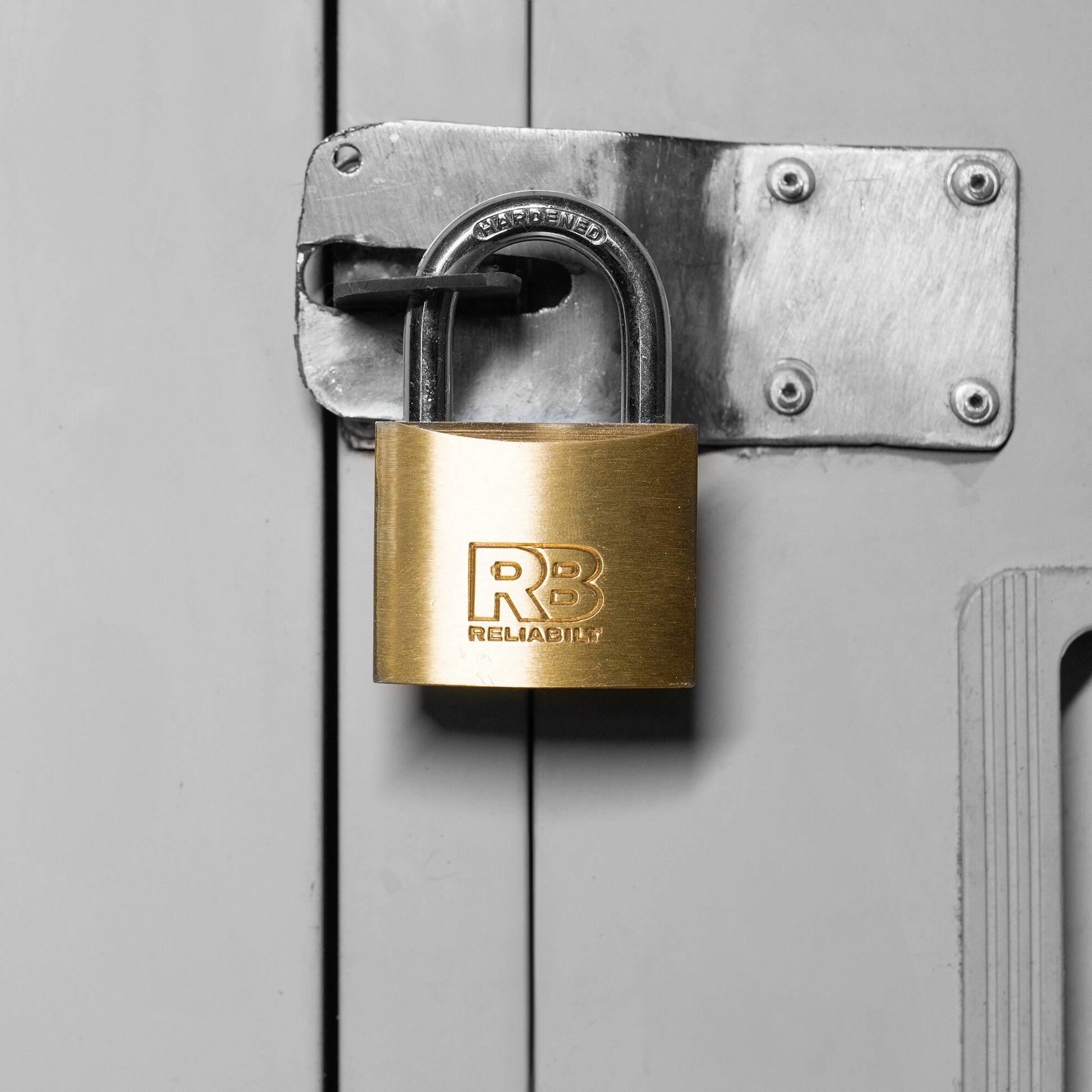 RELIABILT Keyed Padlock, 1-9/16-in Wide x 7/8-in Shackle Keyed Alike (3-Pack)
