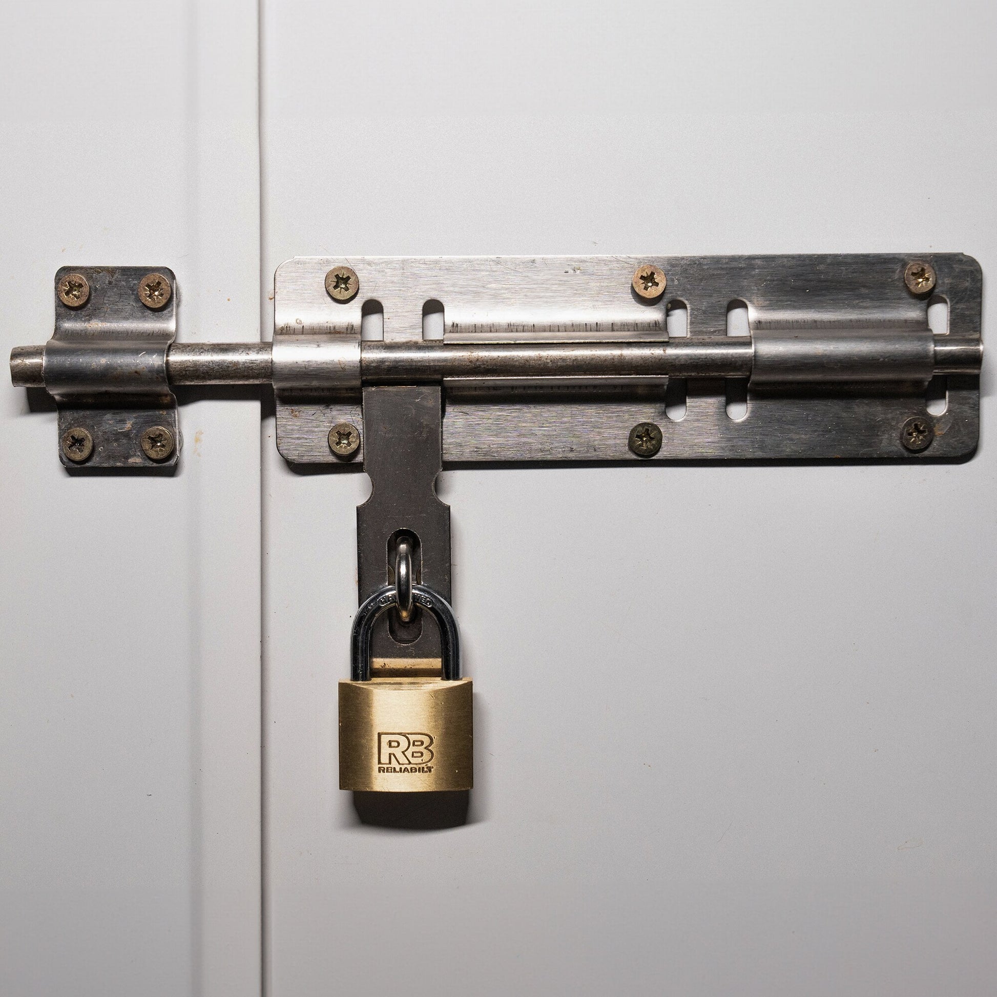 RELIABILT Keyed Padlock, 1-9/16-in Wide x 7/8-in Shackle Keyed Alike (3-Pack)