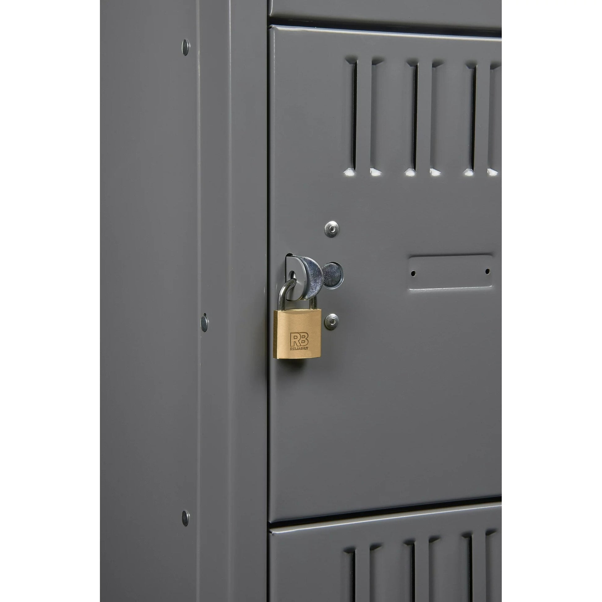 RELIABILT Keyed Padlock, 1-9/16-in Wide x 7/8-in Shackle Keyed Alike (3-Pack)