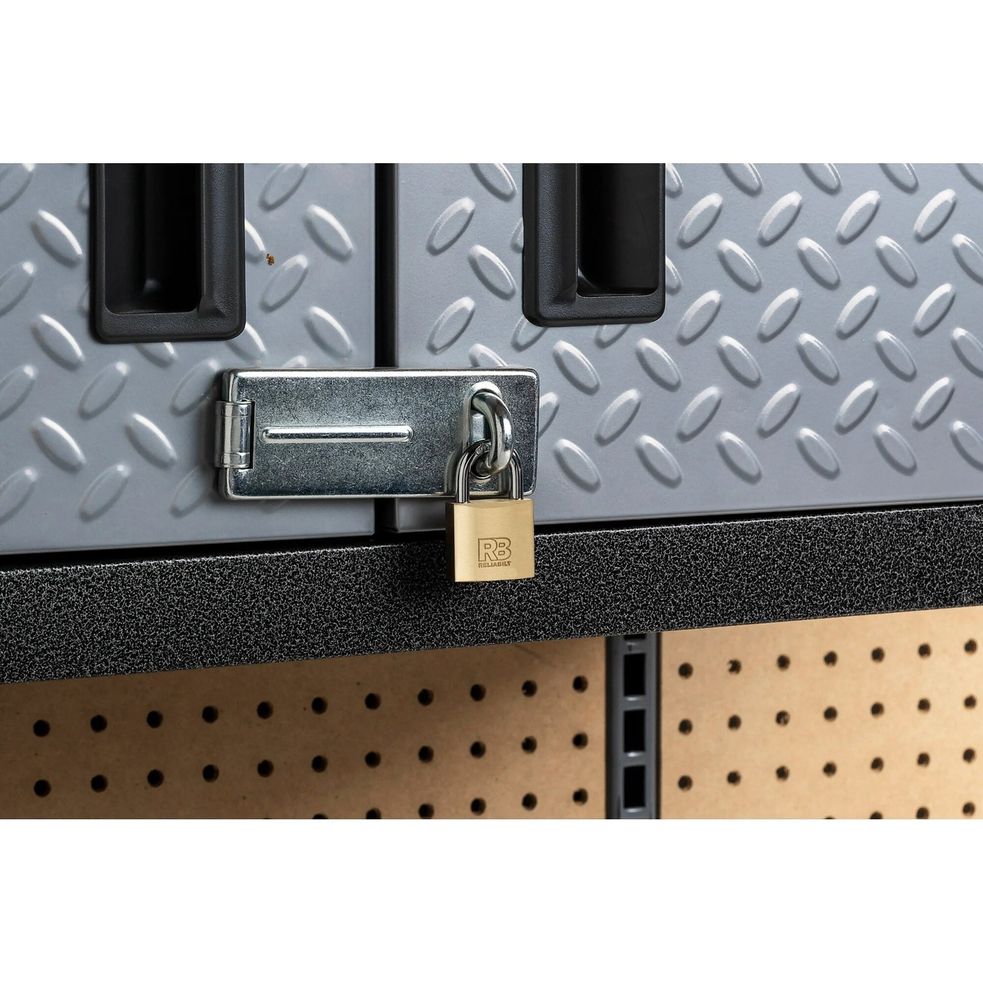 RELIABILT Keyed Padlock, 1-9/16-in Wide x 7/8-in Shackle Keyed Alike (3-Pack)