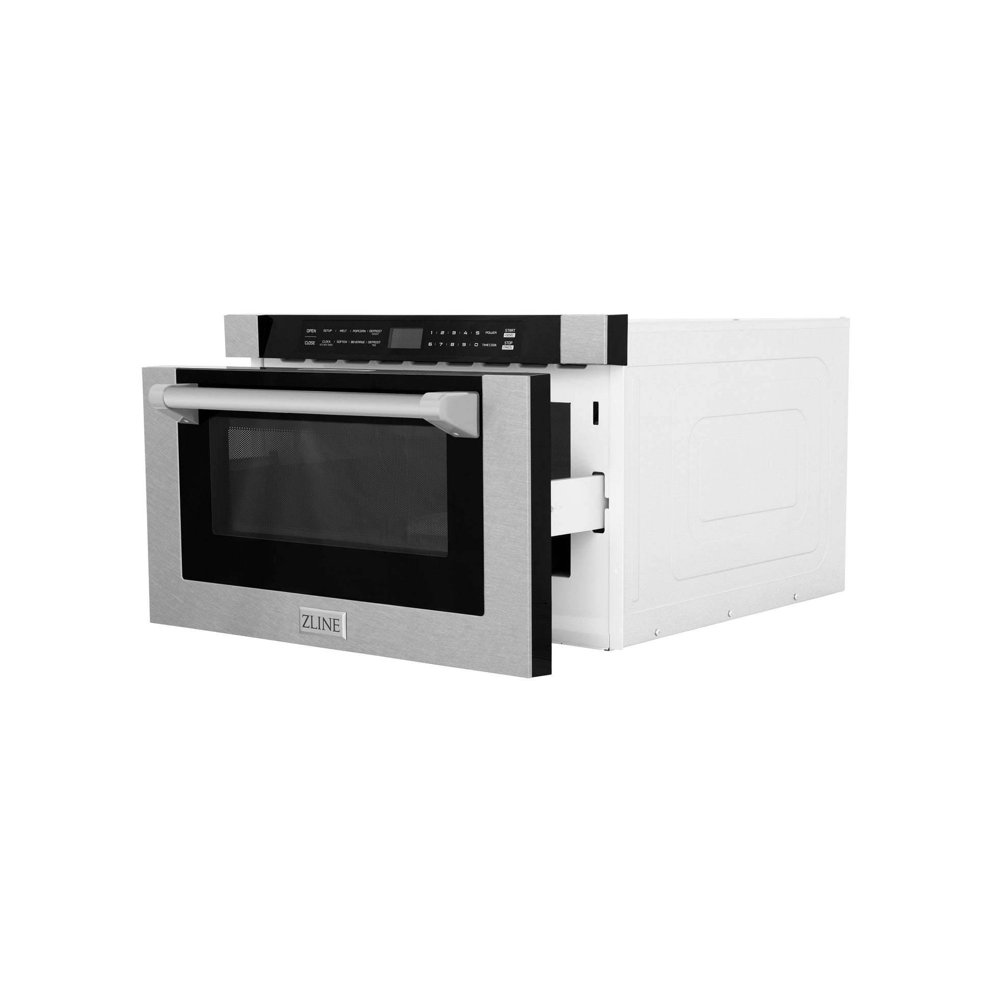 ZLINE KITCHEN & BATH 23.5-in 1.2-cu ft 1000 -Watt Microwave Drawer ( Satin Stainless Steel, Traditional Handle )