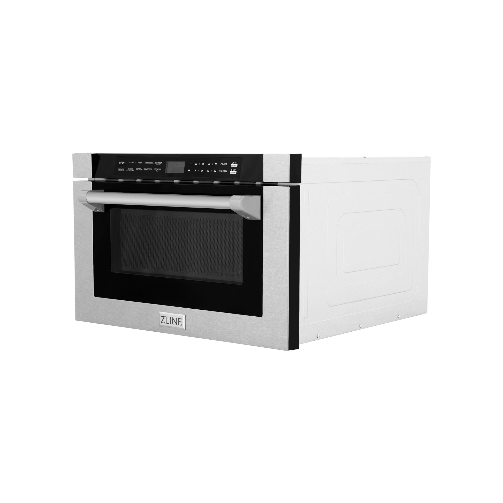 ZLINE KITCHEN & BATH 23.5-in 1.2-cu ft 1000 -Watt Microwave Drawer ( Satin Stainless Steel, Traditional Handle )
