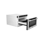 ZLINE KITCHEN & BATH 23.5-in 1.2-cu ft 1000 -Watt Microwave Drawer ( Satin Stainless Steel, Traditional Handle )