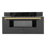 ZLINE KITCHEN & BATH 29.75-in 1.2-cu ft 1000 -Watt Microwave Drawer ( Black Stainless Steel, MWDZ-30-BS-G, FINAL PRICE: $1,099.99