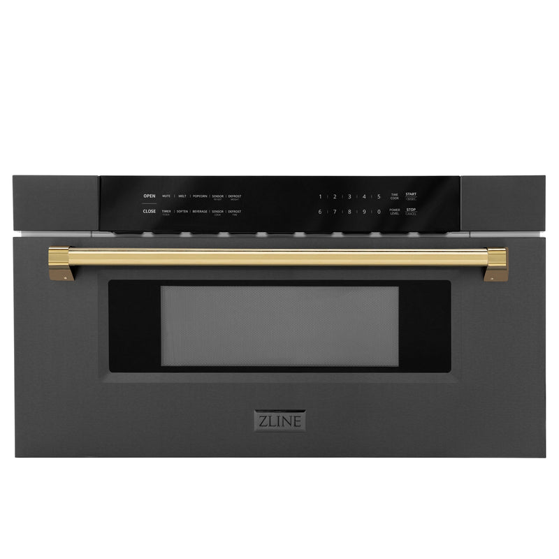ZLINE KITCHEN & BATH 29.75-in 1.2-cu ft 1000 -Watt Microwave Drawer ( Black Stainless Steel, MWDZ-30-BS-G, FINAL PRICE: $1,099.99