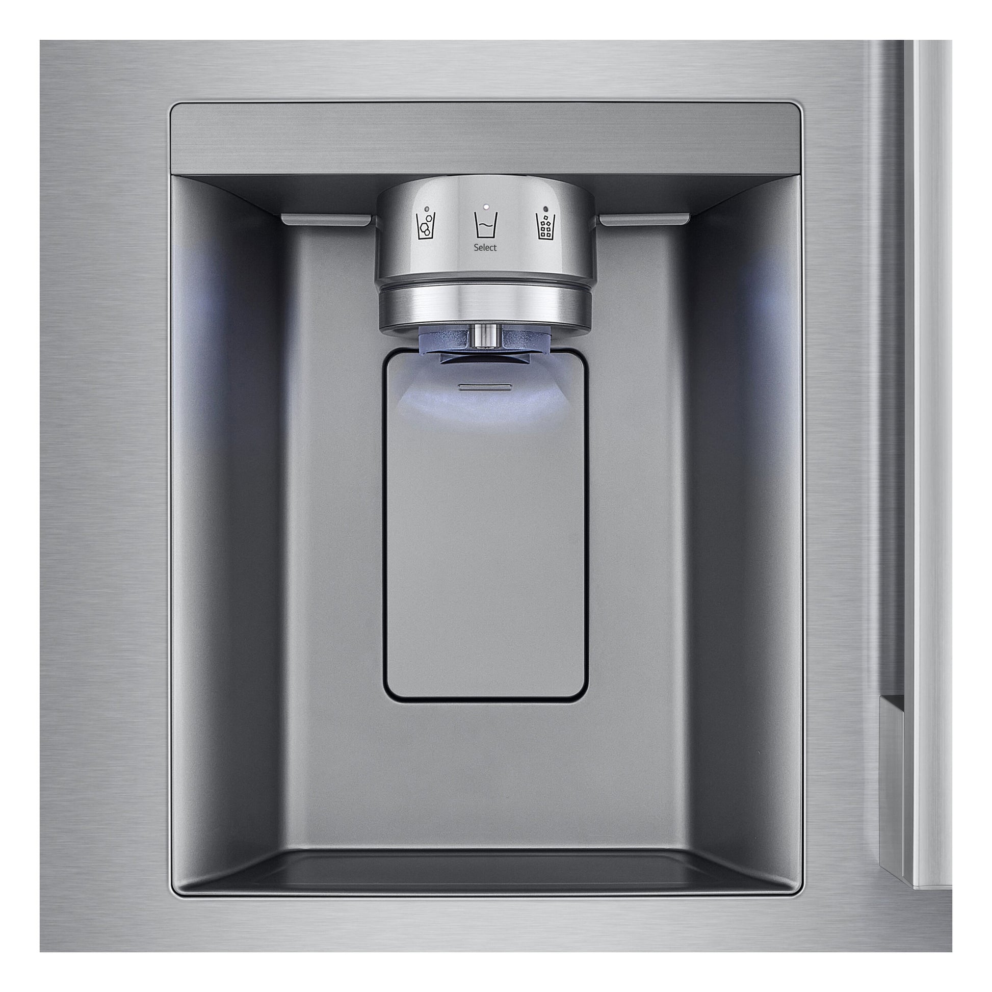 LG Standard-Depth 24.5-cu ft 3 -Door 33-in Wide Smart Compatible French Door Refrigerator with Dual Ice Maker with Water and Ice Dispenser ( PrintProof Stainless Steel ) ENERGY STAR Certified