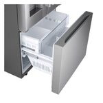 LG Standard-Depth 24.5-cu ft 3 -Door 33-in Wide Smart Compatible French Door Refrigerator with Dual Ice Maker with Water and Ice Dispenser ( PrintProof Stainless Steel ) ENERGY STAR Certified