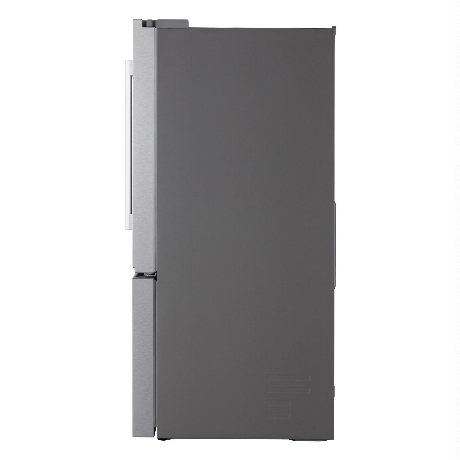 LG Standard-Depth 24.5-cu ft 3 -Door 33-in Wide Smart Compatible French Door Refrigerator with Dual Ice Maker with Water and Ice Dispenser ( PrintProof Stainless Steel ) ENERGY STAR Certified