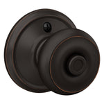 Schlage Georgian Aged Bronze Interior or Bed/Bath Privacy Door Knob