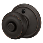 Schlage Georgian Aged Bronze Interior or Bed/Bath Privacy Door Knob