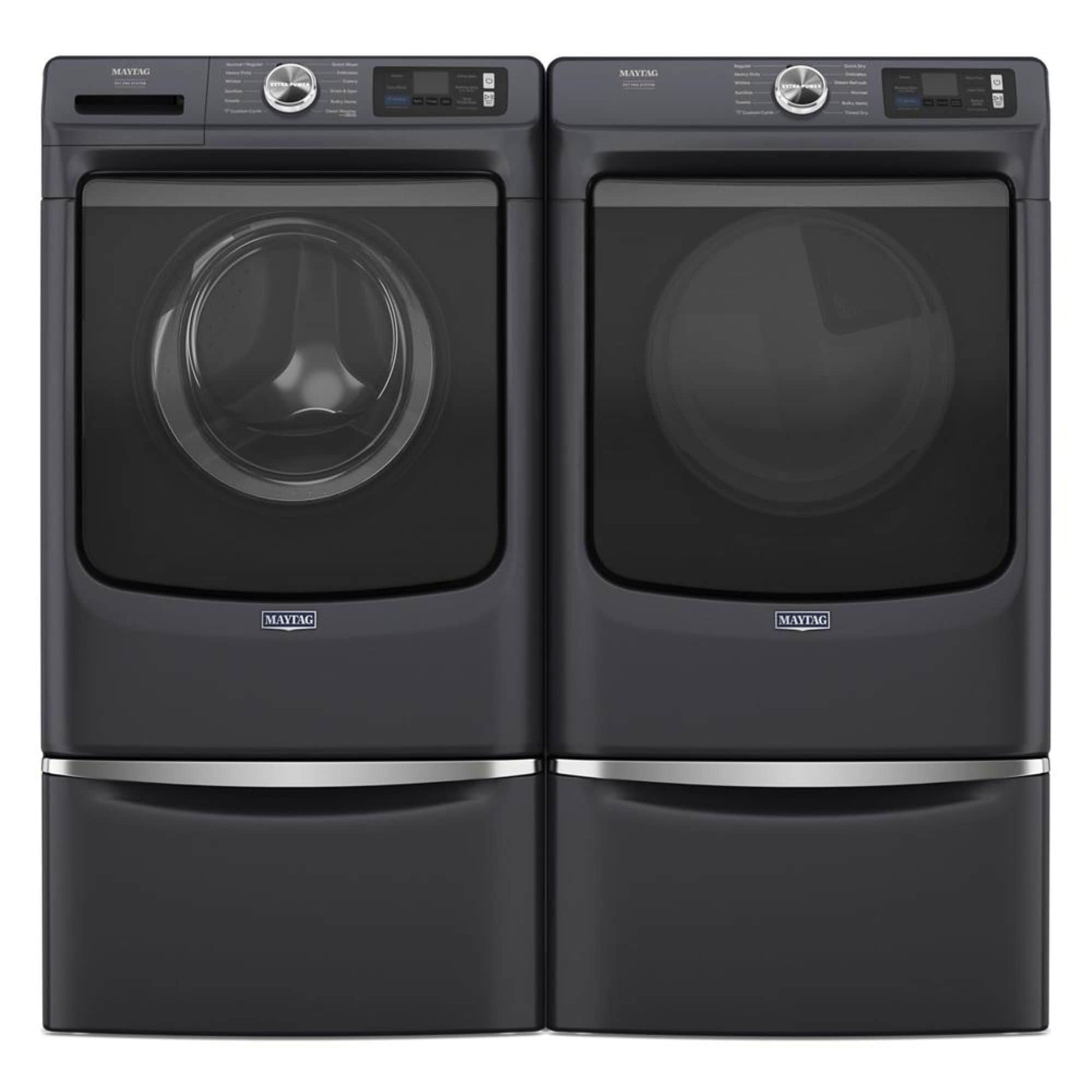 Maytag Universal Laundry Pedestal ( Midnight Steel ) with Storage Drawer