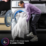 GE Profile with Pet Hair Removal Compact 4.6-cu ft Ventless All-In-One Washer Dryer Combo ( White )