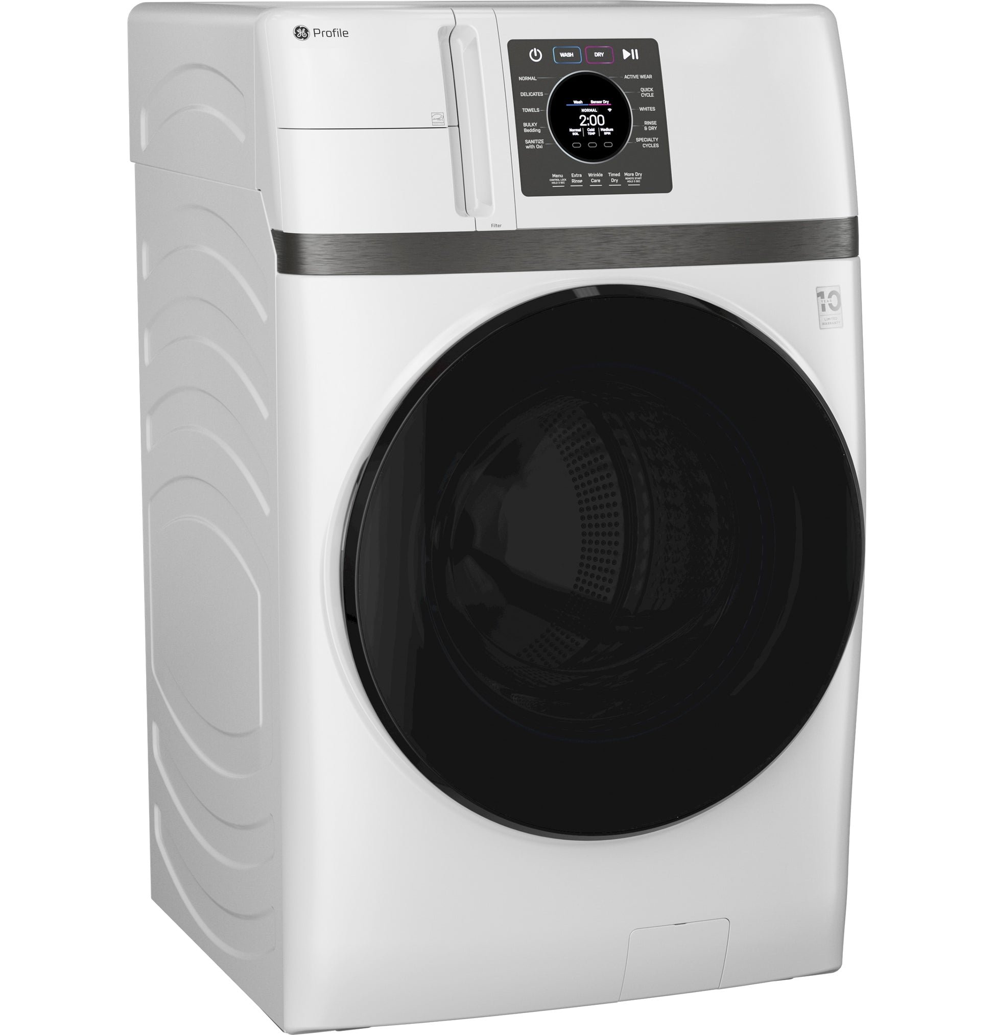 GE Profile with Pet Hair Removal Compact 4.6-cu ft Ventless All-In-One Washer Dryer Combo ( White )