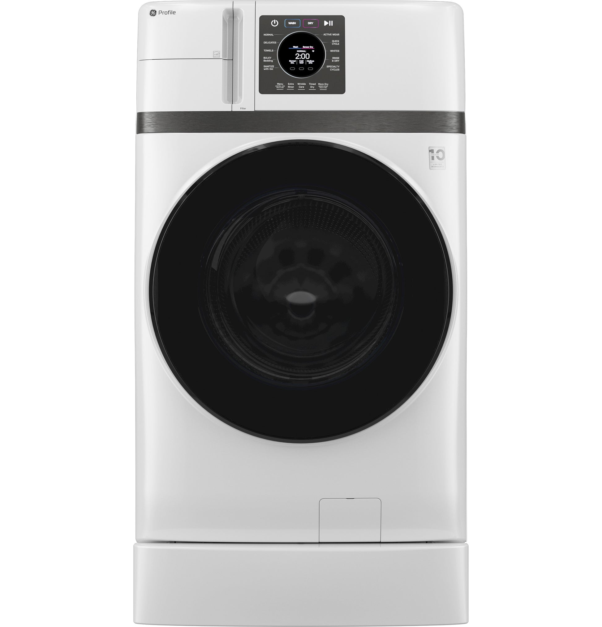 GE Profile with Pet Hair Removal Compact 4.6-cu ft Ventless All-In-One Washer Dryer Combo ( White )