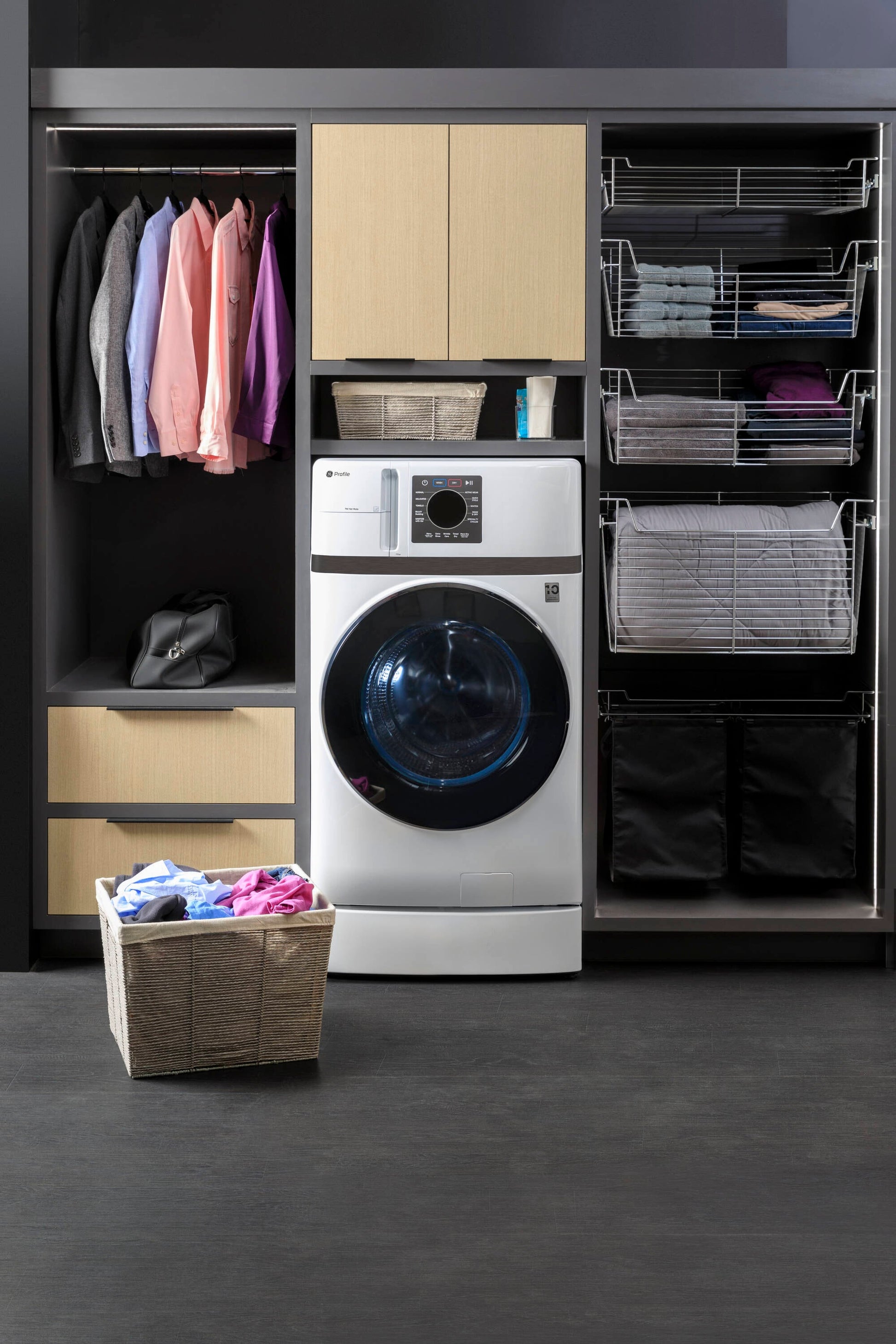 GE Profile with Pet Hair Removal Compact 4.6-cu ft Ventless All-In-One Washer Dryer Combo ( White )