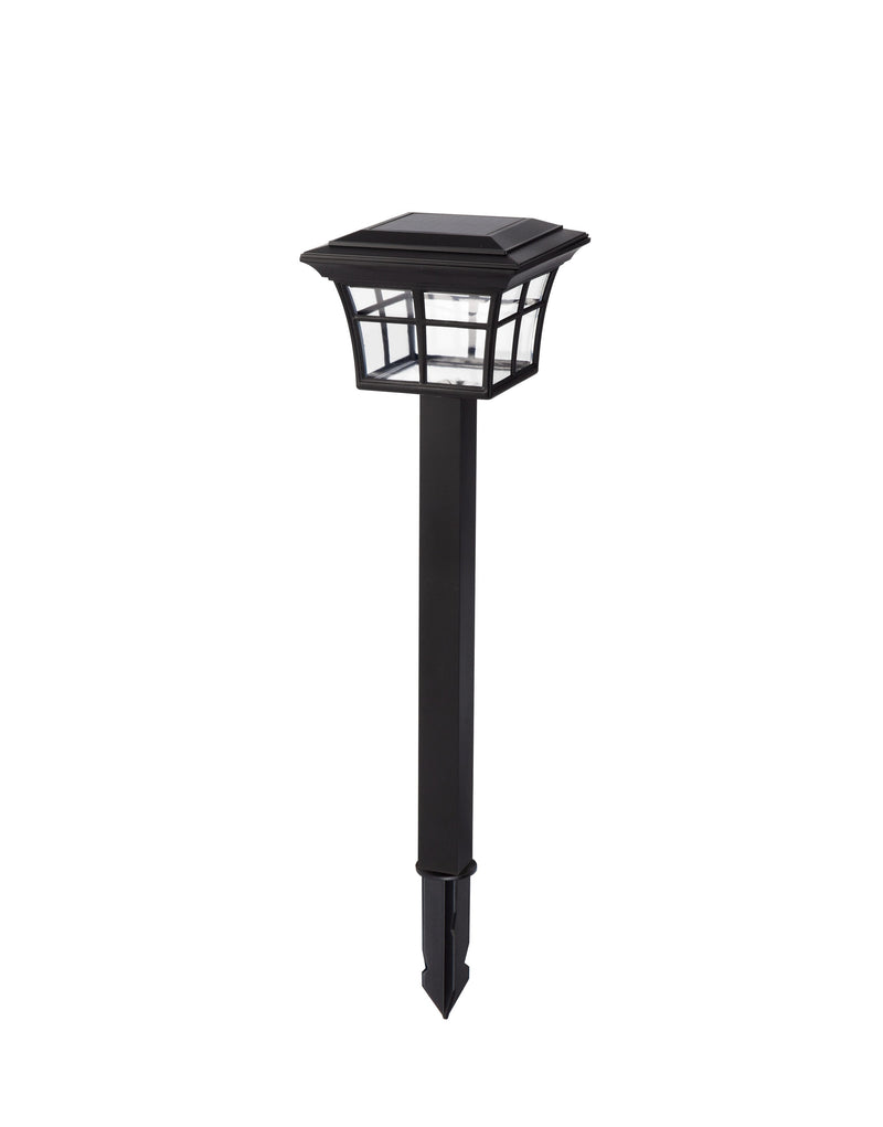Harbor Breeze 2 -Pack Path lights 14 -Lumens Black Low voltage Solar LED Outdoor Path Light Kit ( 3250-K )