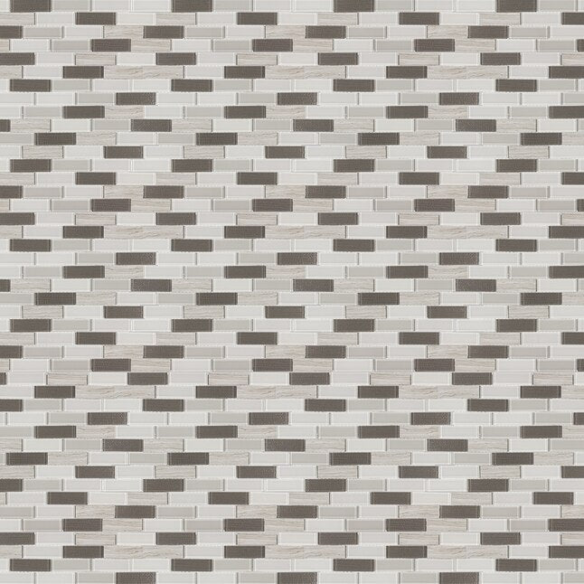 **PER PC** Highlight Glass 12x12 Linear Mosaic, Retail: $8.69/pc,  14.4sf/bx, 15pcs/bx,  24lbs/bx, FINAL PRICE: $3.99/sf, $59.85/ Box + TAX