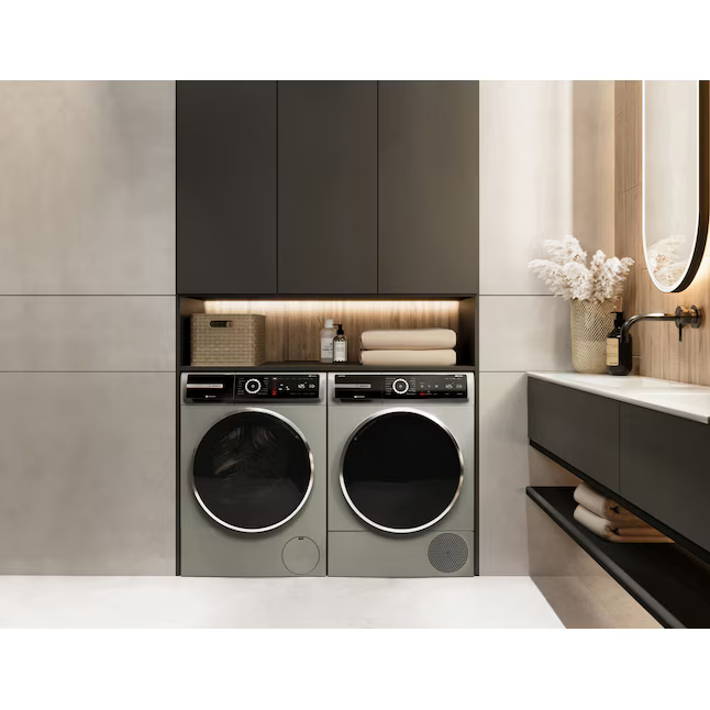 Bosch 800 Series High Efficiency Stackable Steam Cycle Smart Compatible Extra Small Front-Load Washer (Pearl Steel), WGB246AXUC/15 *JR2508, Retail: $1,999.00, FINAL PRICE: $1,199.99 + TAX