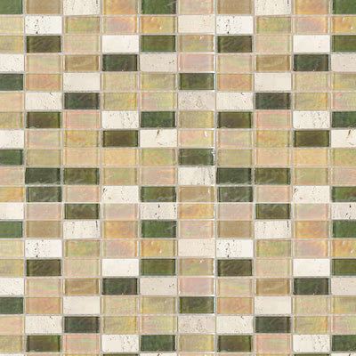 Kaki Brick 12x12 Mosaic, SF170027