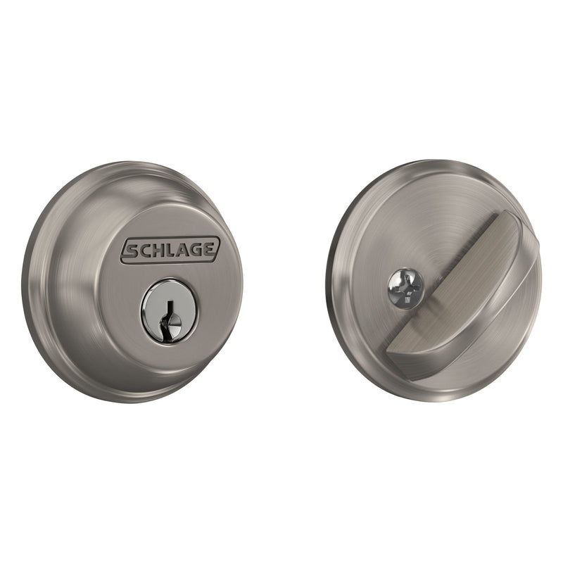 Schlage Satin Nickel Single Cylinder Deadbolt