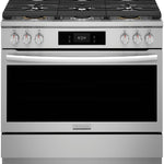 Frigidaire Gallery 36-in 6 burners 4.6-cu ft Air Fry Convection Oven Slide-In Natural Gas Range (