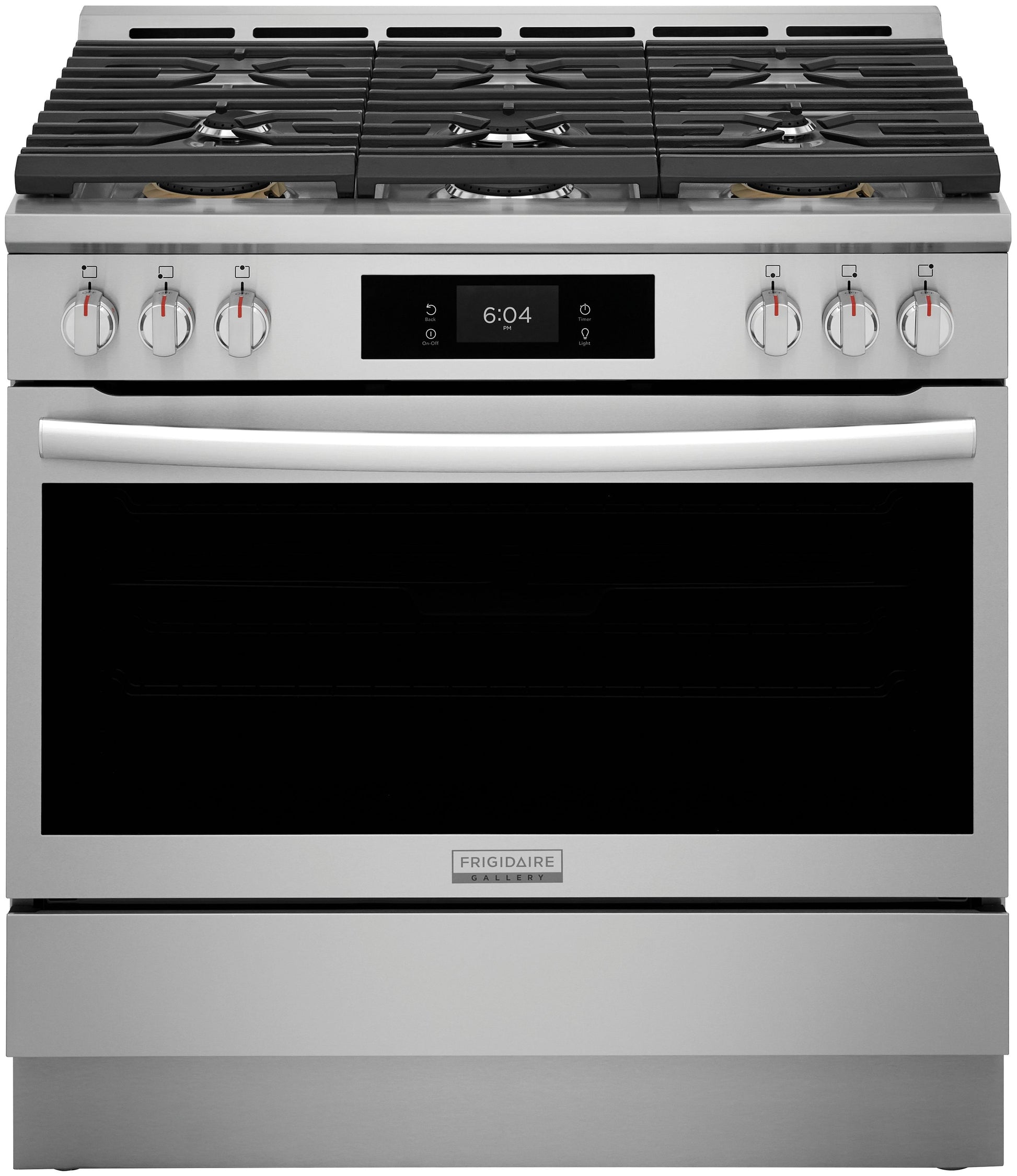 Frigidaire Gallery 36-in 6 burners 4.6-cu ft Air Fry Convection Oven Slide-In Natural Gas Range (