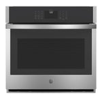 GE 30 inch Single Electric Wall Oven with Air Fry True Convection and Self + Steam Cleaning ( Stainless Steel )