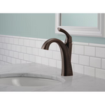 Delta Sandover Venetian Bronze Single hole 1-handle WaterSense Mid-arc Residential Handle Bathroom Sink Faucet with Drain with Deck Plate, 15748LF-RB #5286651  *JR2512, Retail: $223.95, FINAL PRICE: $119.99 + TAX