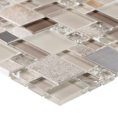 **PER PC** Earth Cubes 12x12 Square Mosaic, SF160026, 8.5sf, 9pcs, 32 lbs, FINAL PRICE: $1.99/pc, $17.91/bx + Tax