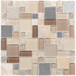 **PER PC** Earth Cubes 12x12 Square Mosaic, SF160026, 8.5sf, 9pcs, 32 lbs, FINAL PRICE: $1.99/pc, $17.91/bx + Tax