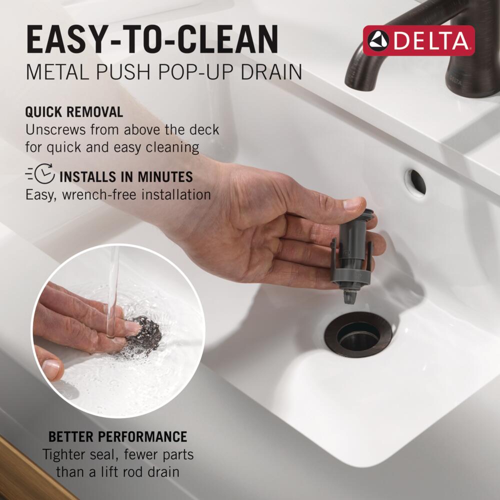 Delta Trinsic Two Handle Widespread Bathroom Faucet in Venetian Bronze, 3554-RBMPU-DST, MRSP: $670, FINAL PRICE: $249.99 + TAX