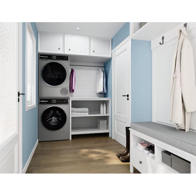 Bosch 800 Series Medium Stackable Steam Cycle Ventless Heat Pump Electric Dryer (Pearl Steel), WQB245AXUC/02 *JR2508, Retail: $1,999.00, FINAL PRICE: $1,199.99 + TAX